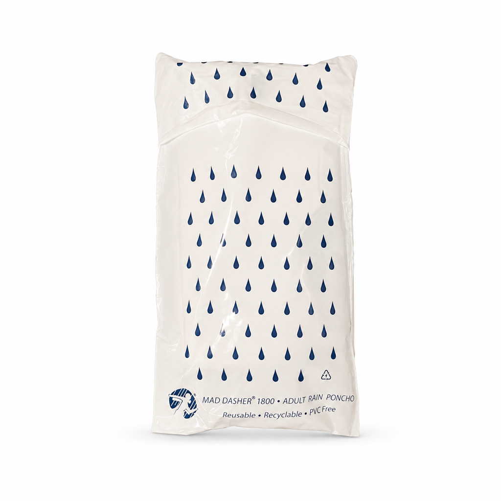 Pat O'Brien's Adult Rain Poncho - Reusable